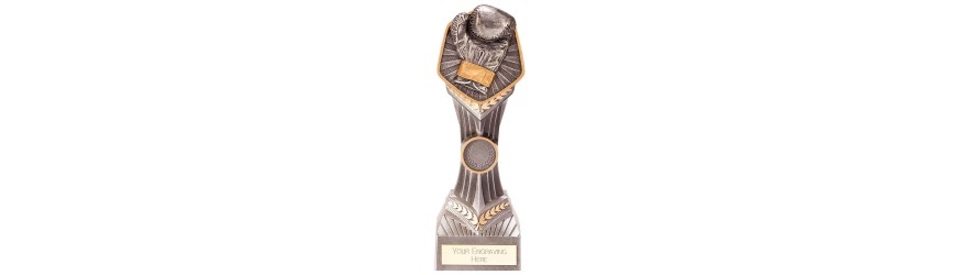 FALCON BOXING GLOVE RESIN TROPHY - 4 SIZES - 14CM - 24CM FALCON BOXING GLOVE RESIN TROPHY - 4 SIZES - 14CM - 24CM